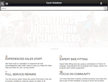 Tablet Screenshot of cycle-solutions.com